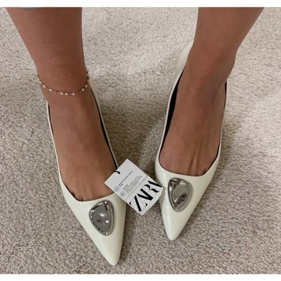 ZARA Embellished Heels NWT - Picture 3 of 16